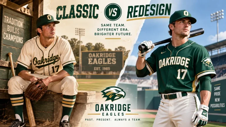 Past versus present baseball-uniform split image-composition